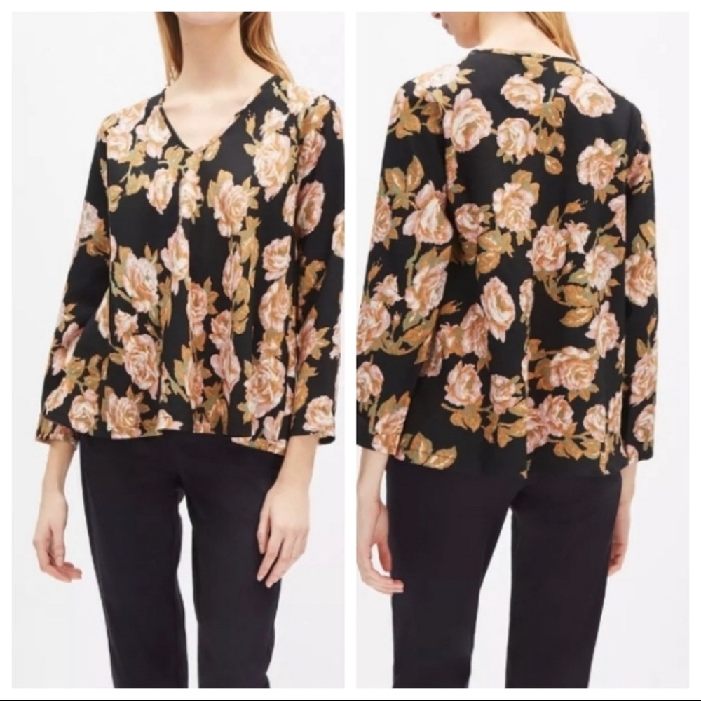 🖤MASAI Black Wood Rose Print Top🖤